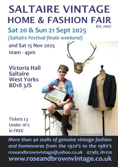 click here to view our Advance tickets for Saltaire Vintage Fair  section
